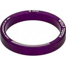 Wolf Tooth Components Headset Spacer 5 Pack  5mm  Purple - B01DWRESBE